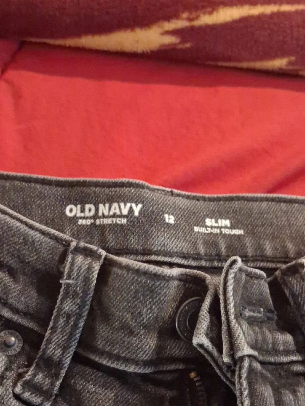 Old Navy Slim High-Rise Charcoal Gray Jeans